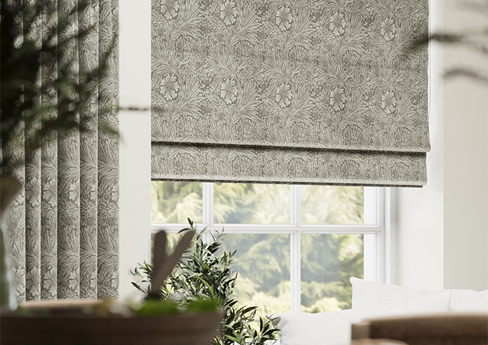 William Morris At Home Marigold Velvet, Iron - Twist&Fit Roman Blind - Image 5